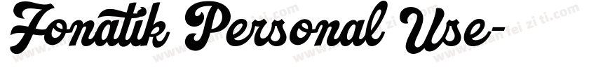 Fonatik Personal Use字体转换